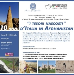 I tesori nascosti, 10 anni di Italia in Afghanistan