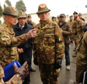 Il capo di stato maggiore dell’Esercito al comando Nato di Solbiate Olona