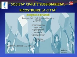 Società civile e sussidiarietà: ricostruire la città - Futurarte Cafè