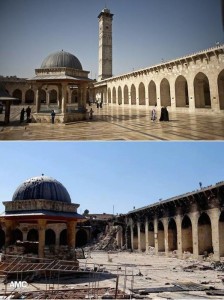 Siria - Il minareto di Aleppo, gioiello dell’Unesco che aveva resistito quasi dieci secoli, prima e dopo la distruzione