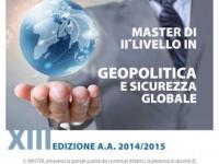 Master in Geopolitica e Sicurezza Globale: iscrizioni entro il 29 gennaio 2015