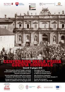 Roma: eventi per ricordare la presenza della Legione ceco-slovacca in Italia durante la Grande Guerra