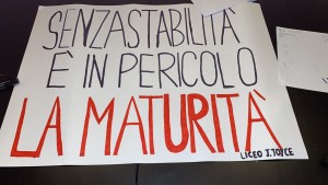 La protesta degli studenti dei Castelli Romani